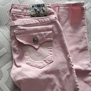 Pink true religion jeans